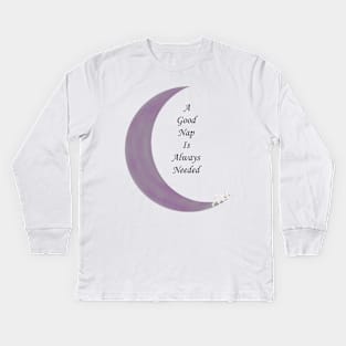 Sleepy Kitty Kids Long Sleeve T-Shirt